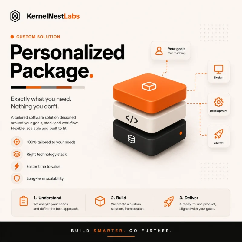 Personalized Package technical product artwork